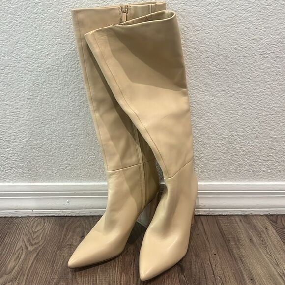 Vince cream Pilar knee high leather boots - Picture 6 of 8
